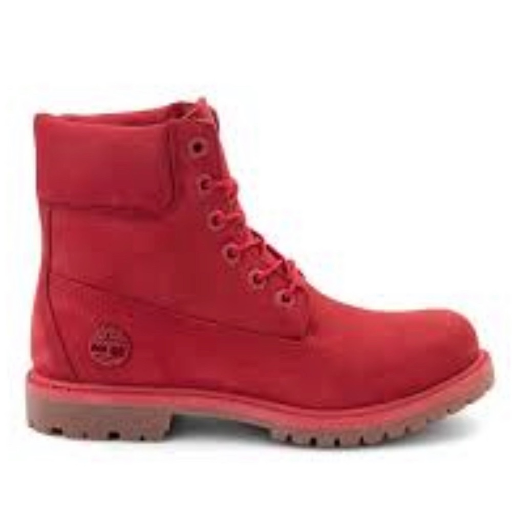 Timberland Youth Pink Red Rose Lace Up Waterproof Boots Size 1